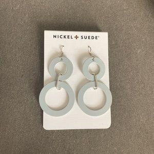 NWT Nickel & Suede Morning Fog Sloanes